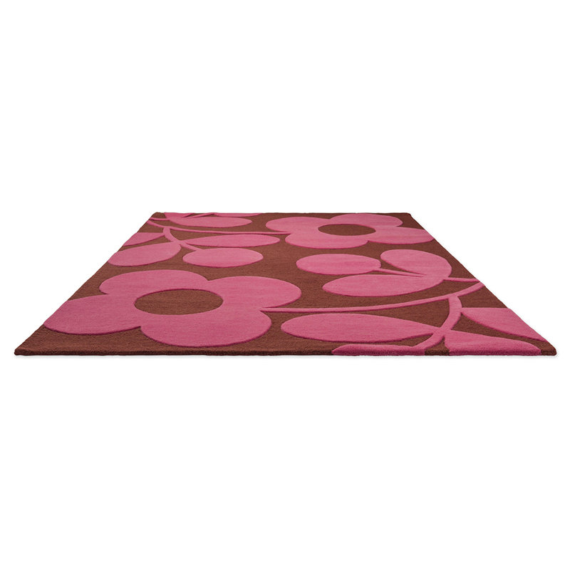 Wool Floral Area Rug, Rectangle 5'3" x 7'6"