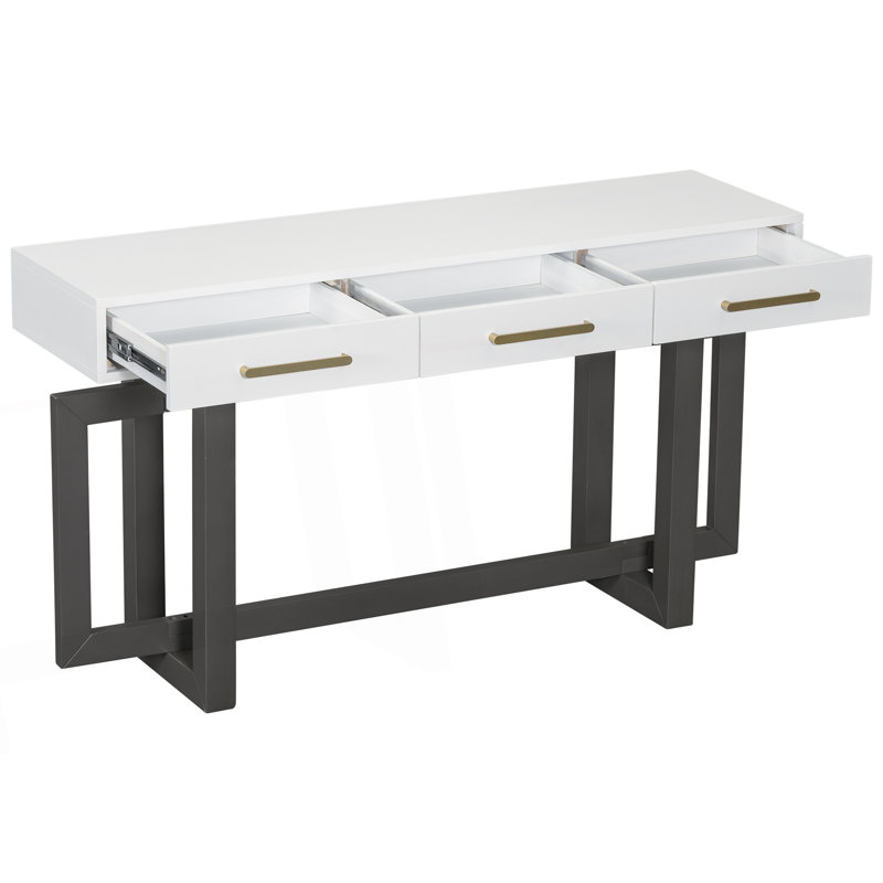 Elegant Console Table With Three Drawers, Extra Long Entryway Table, Hallway Table