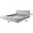 Chenille Upholstered Bed Frame with Box Spring Not Required
