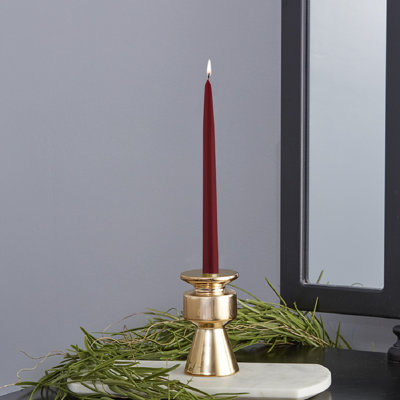 12 Piece Unscented Taper Candle Set