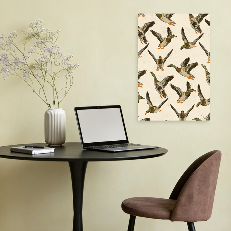 «Vintage Flying Ducks», reproduction d'art de la faune sauvage, H 24 po x l 16 po