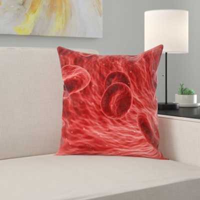 Blood Square Pillow Cover & Insert
