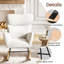 Rocking Chair For Adults, High Back Upholstered Nursing Chair Comfy Armchair With Metal Legs And Wood Base For Living Room, Bedroom, Balcony-2051660079
