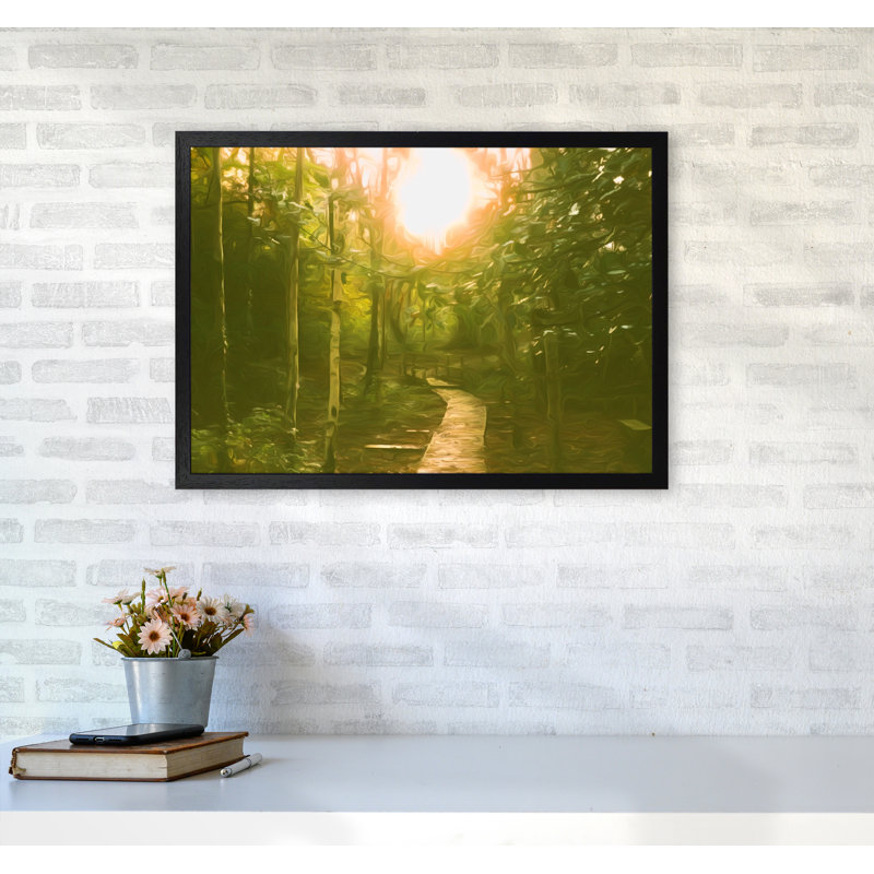 Autumn Wood - Print on Canvas, Black Framed, 46cm H x 63cm W x 3cm D