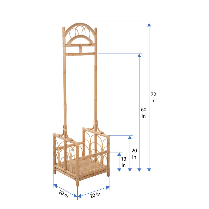 Arbre d'entrée en bois massif avec rangement pour chaussures Felecia