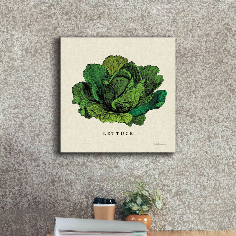 'Linen Vegetable II v2' by Studio Mousseau, Giclee Canvas Wall Art, 18" H x 18" W x 0.75" D