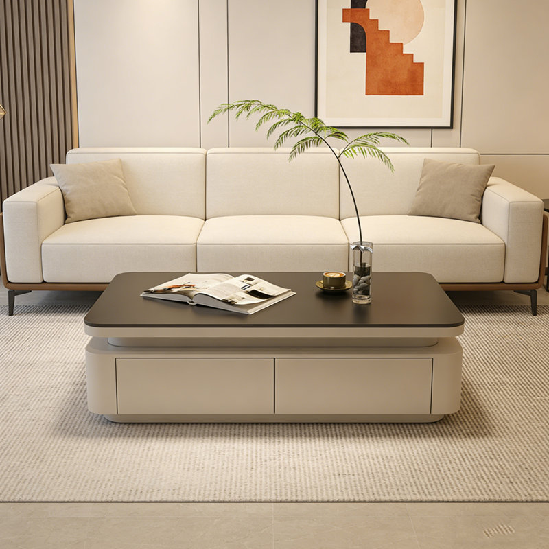Althoff, H 15,74 po x L 39,37 po x l 19,68 po, Noir, Beige/gris