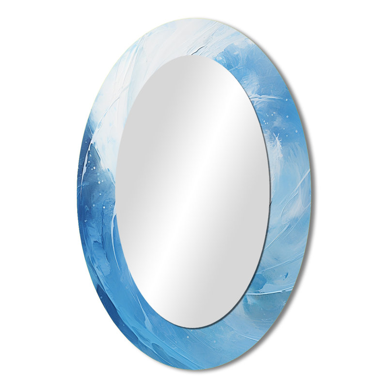 Miroir mural bleu, 36 po x 24 po