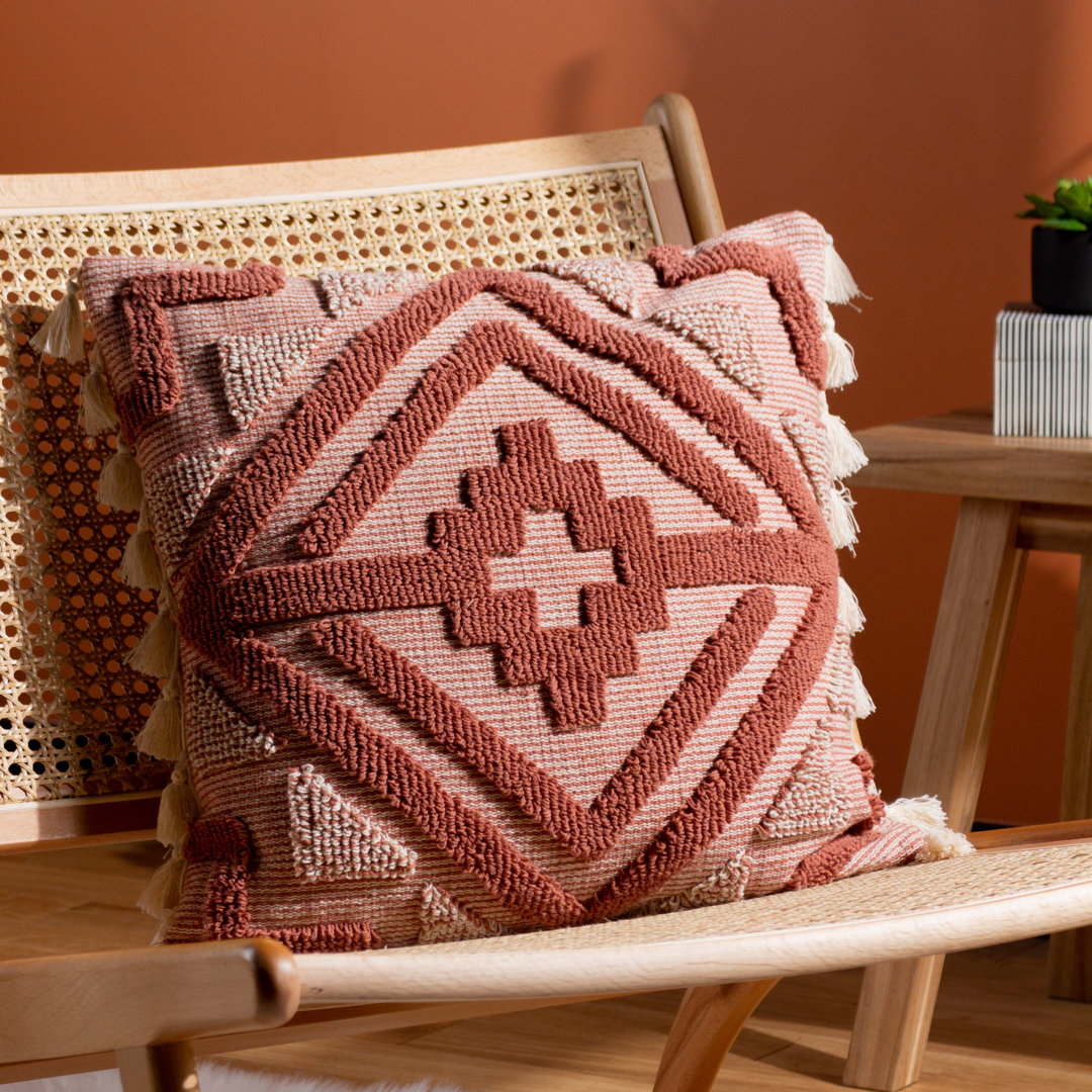 Geometric Square Cushion