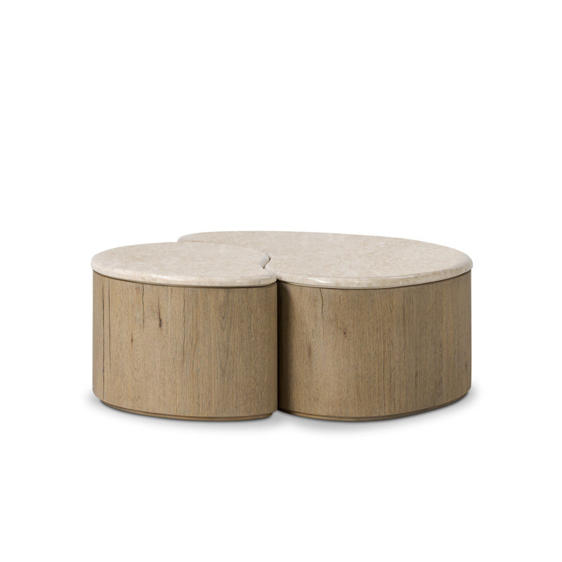 Ingrid Coffee Table-Cappuccino Marble