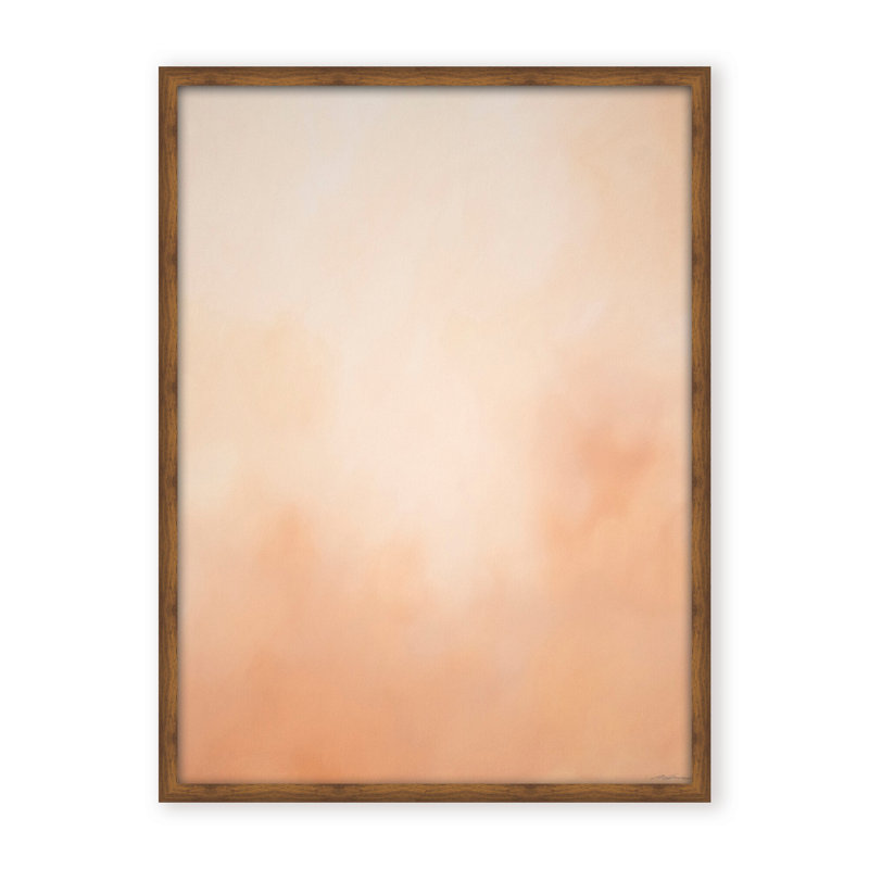 Abstract Underwater Clouds XIX by  - Floater Frame Print on Canvas, 40" H x 30" W x 1.125" D, Framed Print, Brown
