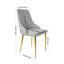 Chaise de salle à manger en cuir de style moderne-114265501