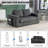 Codeigh Boneless 69'' Convertible Sofa Bed 2 Seats Loveseat Sleeper Sofa Small Couch Sofa-118769551