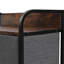 Rangement à 4 niveaux avec commode à 5 tiroirs, gris