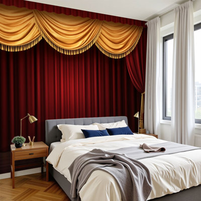 Peel and Stick Elegant Velvet Red