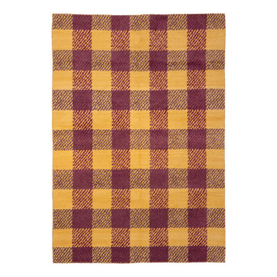 Yellow & Pink Contemporary PET Rug - 6' x 9'