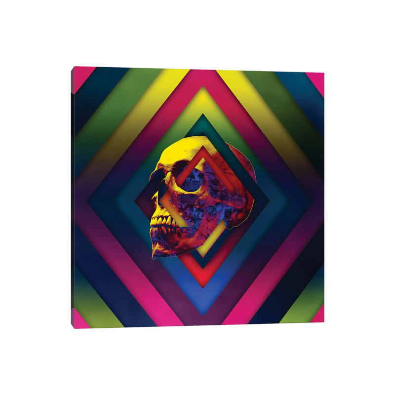 Lifeful Skull II by Ali Gulec - Wrapped Canvas Print, 66.04 cm H x 66.04 cm W x 1.91 cm D
