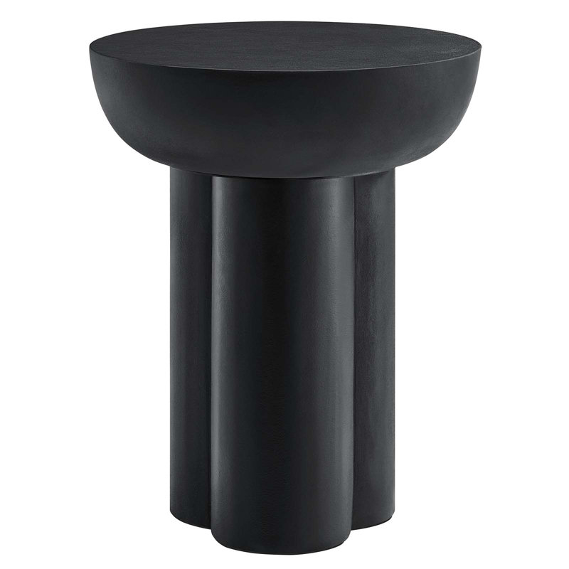 Table de bout à piédestal Modway Caspian, Noir