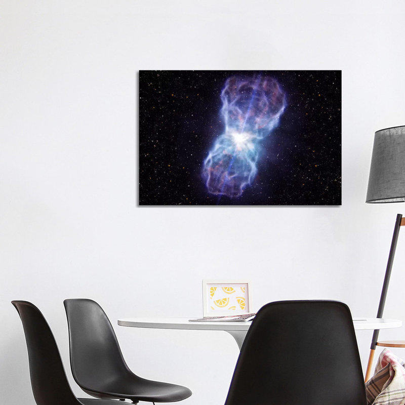 Supermassive Black Hole - Quasar SDSS J1106 Ejected Material by European Southern Observatory (ESO) - Wrapped Canvas Painting