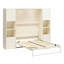 Lit escamotable Greenwich avec 2 armoires de rangement latérales pour garde-robe