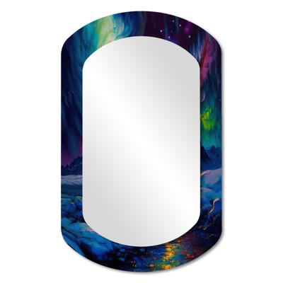 Miroir mural asymétrique Mystical Aurora Borealis