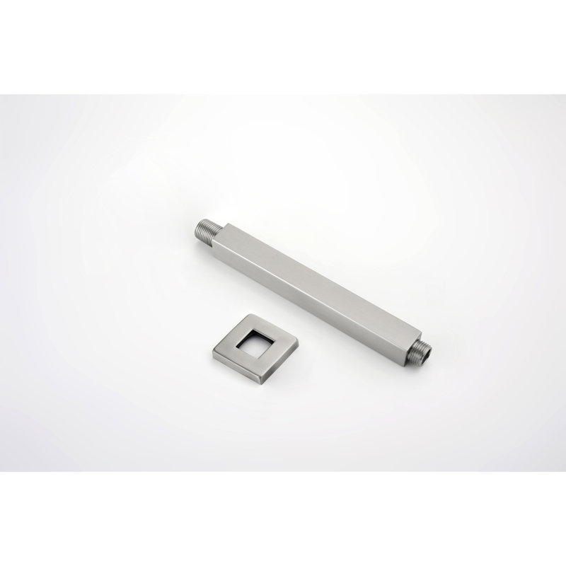 Bras de douche avec bride, fils coniques 1/2 NPT, bras de pomme de douche à pluie, bras d'extension de douche fixé au plafond
