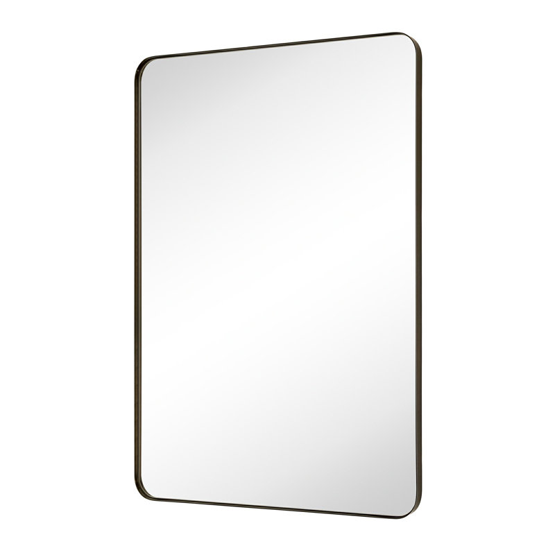 Miroir de salle de bain Javeion, 40 po x 30 po, Bronze frotté à l'huile
