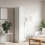 Armoire de rangement murale blanche empilable 70,87 ", 15,75" x 15,75 "-1854666508