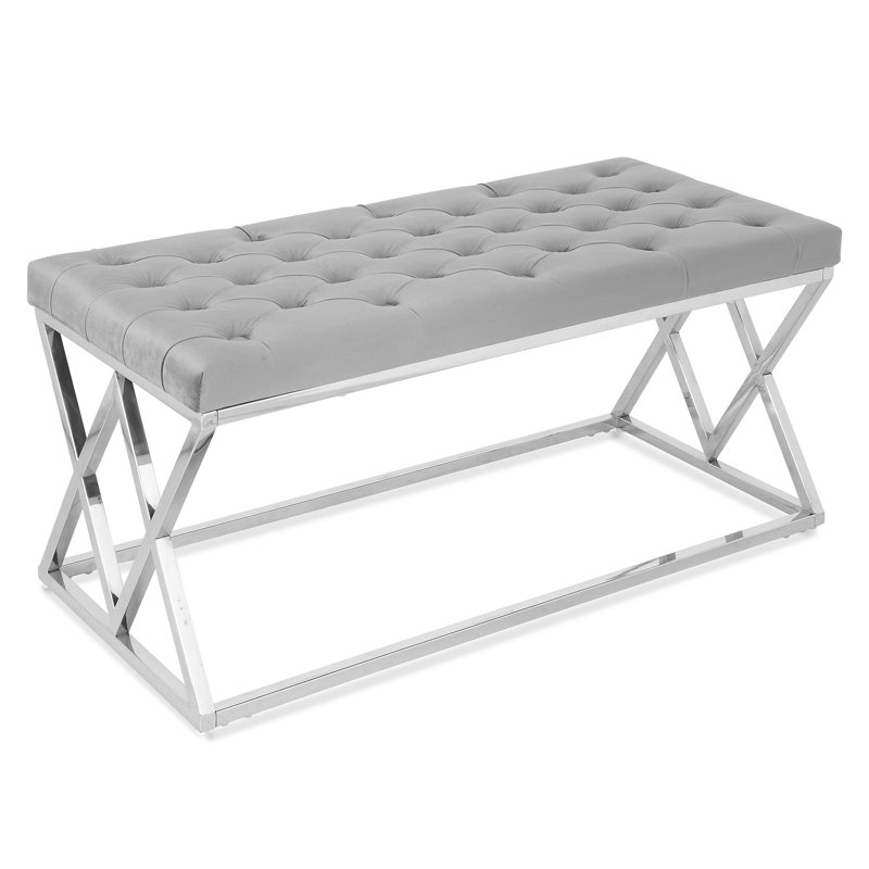 Heba Polyester Upholstered Bench