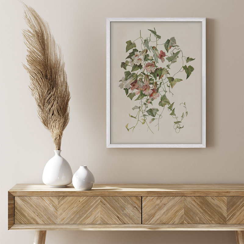 "Modern Morning Glory, H 14 po x l 11 po, Blanc