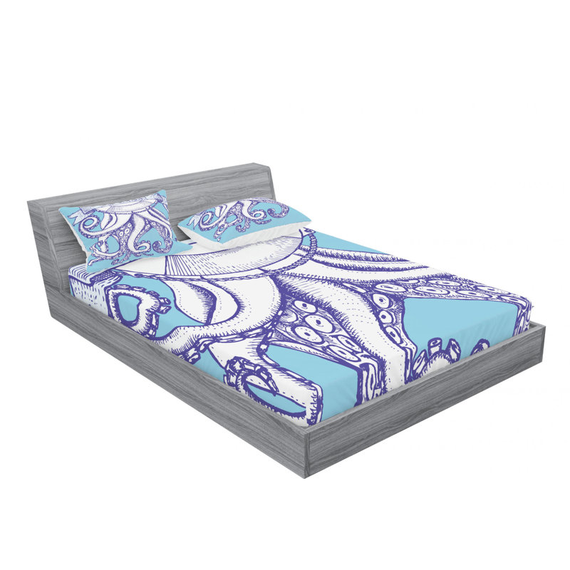 Microfiber Sheet Set, Full Sheet Set with Fitted Sheet