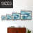 Marble Montage -Framed Print - Restickable