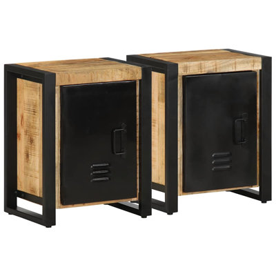 Benedic 40cm W Iron Bedside Table