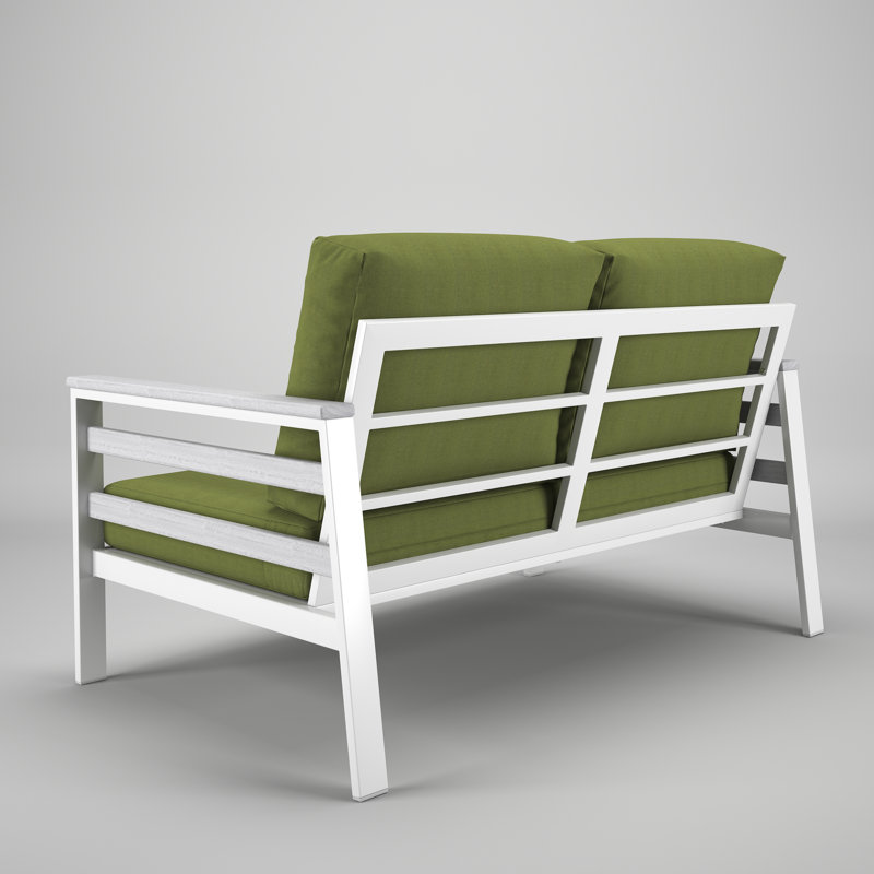 Townsend 55" Sunbrella® Patio Loveseat, Spectrum Cilantro