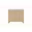 Table de chevet Jehoram Beige, aucun assemblage requis