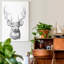 Young Buck S Croquis II - reproduction d'art sur toile tendue-1223836413