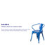 Chaise intérieure / extérieure en métal Joubert de qualité commerciale avec accoudoirs-708691928