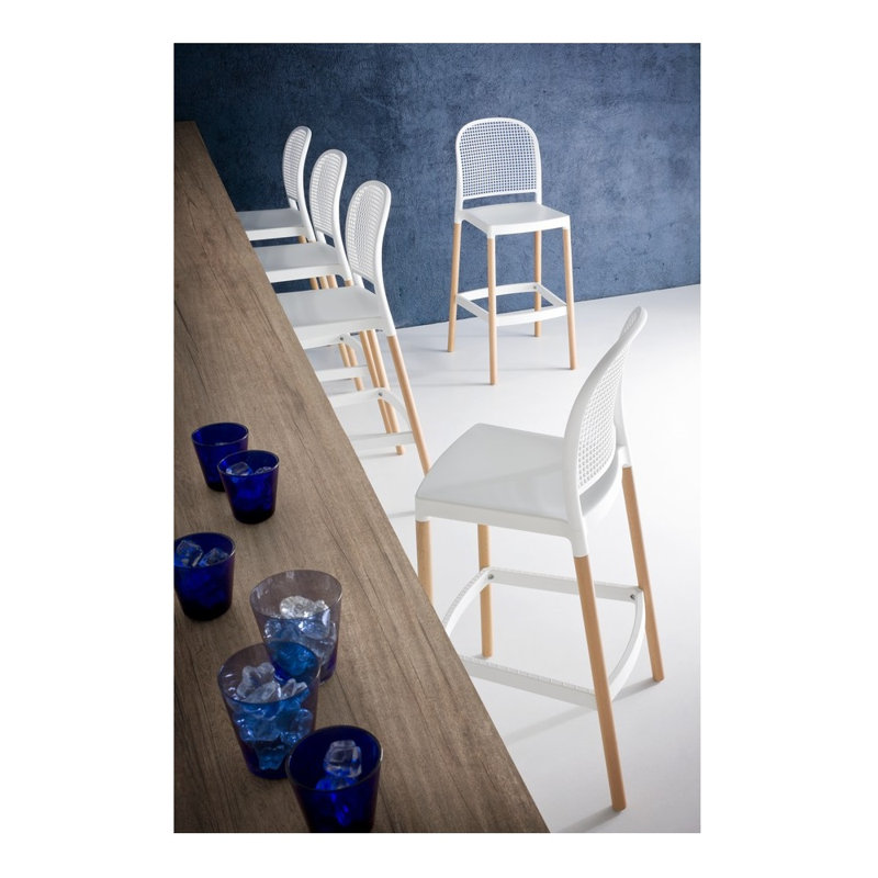 Tabouret de bar Panama, Noir