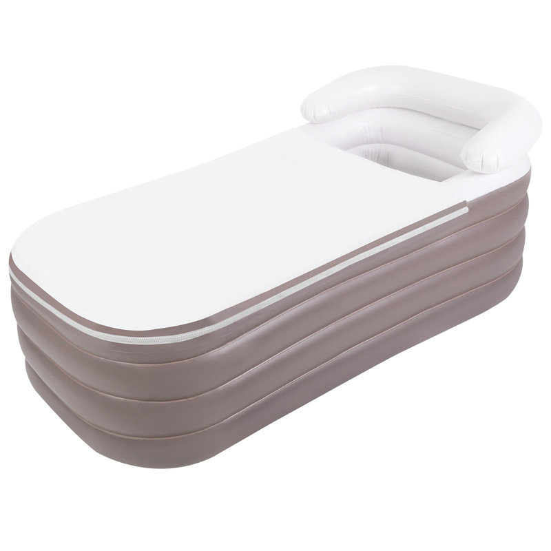 Portable Inflatable Bathtub SPA Bathtub, Pink