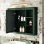 Armoire de salle de bain moderne 35 po x 27,5 po - Miroir mural avec compartiment de rangement supplémentaire-285482975
