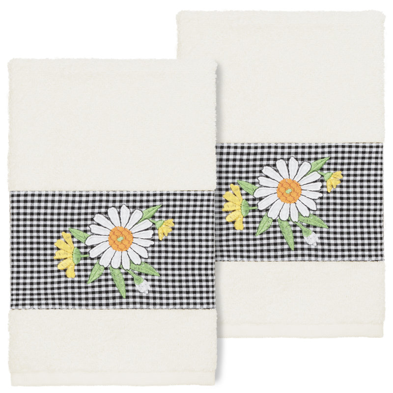 DAISY 100% Turkish Cotton Hand Towel, Cream