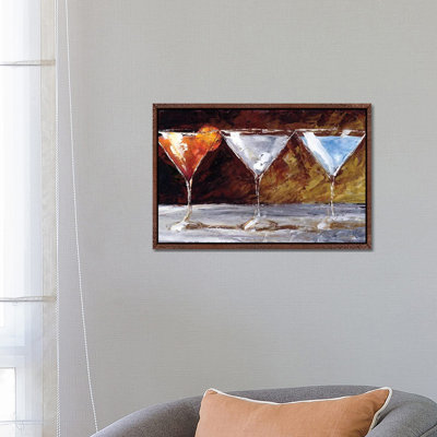 Three Martinis by Malenda Trick - Painting on Canvas