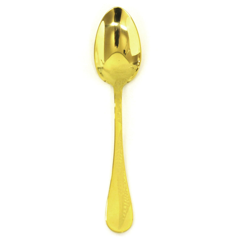 Caccia Dessert Spoon - 24 Pieces, Oro
