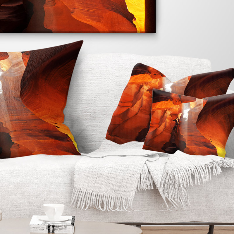 Coussin lombaire à imprimé antilope de canyon paysage of the soleil