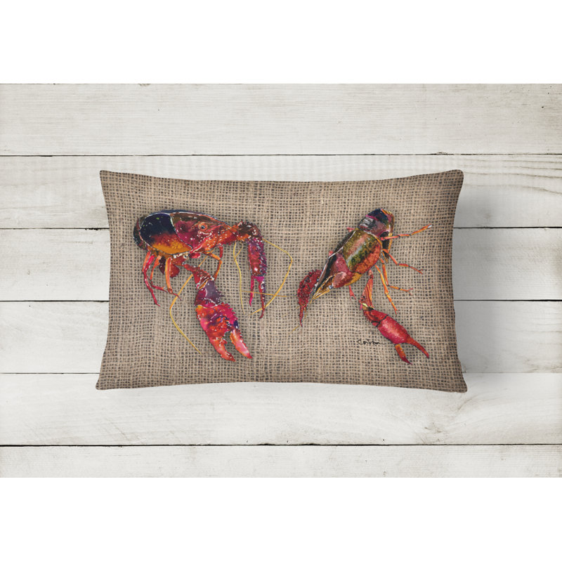 Crawfish Throw Pillow