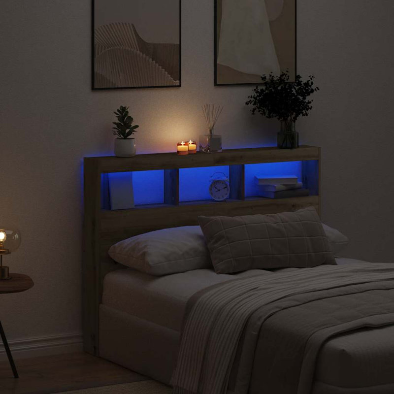 Cedria Headboard, 140 x 17 x 102 cm, Artisan Oak