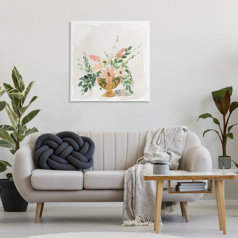 «Sunday's Best Florals», art mural sur toile par Lucille Price, H 30 po x l 30 po