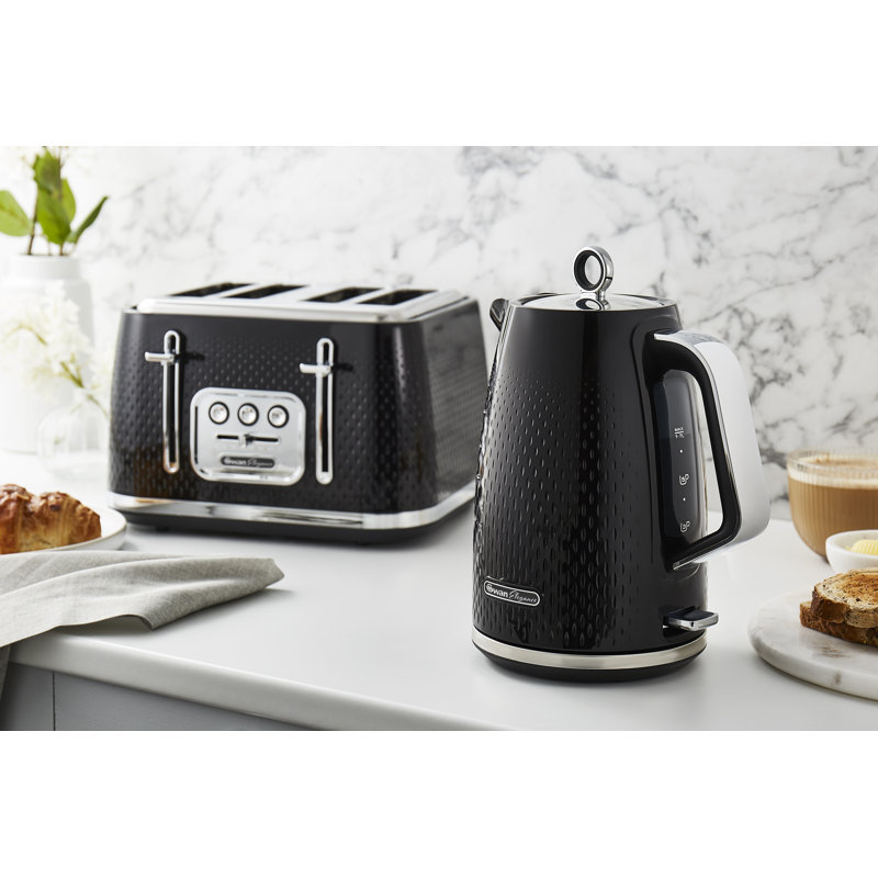 Swan Elegance 1.7L Electric Tea Kettle & 4 Slice Toaster