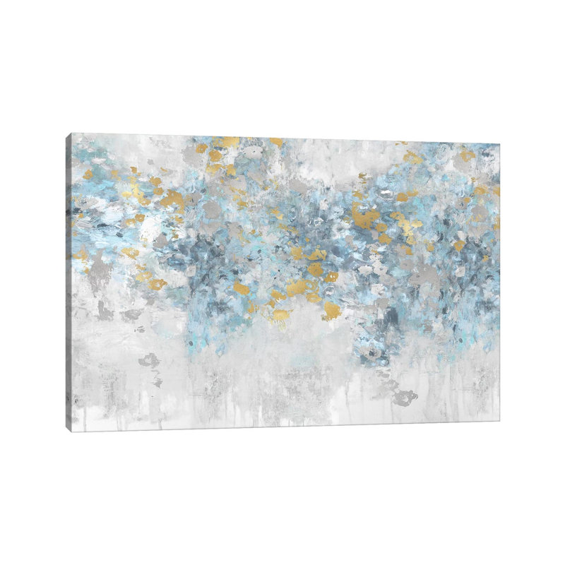 Charmed Aqua by Nikki Robbins - Wrapped Canvas Painting, 66.04 cm H x 45.72 cm W x 3.175 cm D