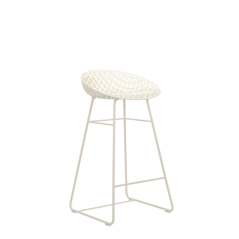 Tabouret d'extérieur Smatrik, Blanc